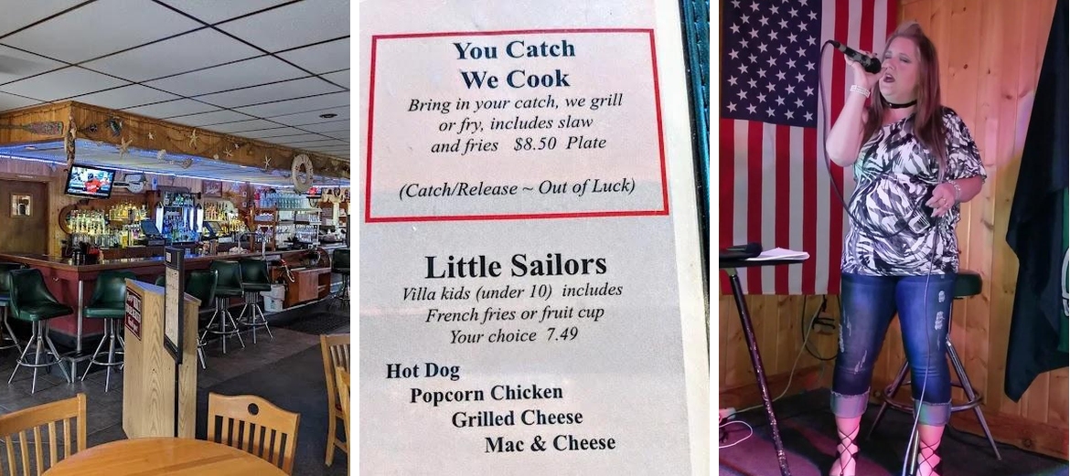 Villa Marine Bar & Grill Menu